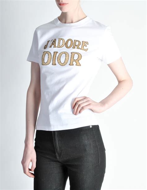 j adore dior shirt white|vintage christian Dior t shirt.